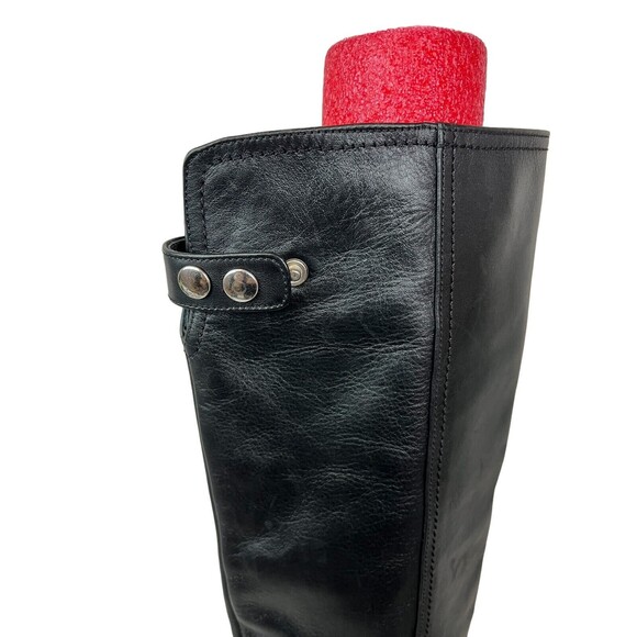 Napoleoni Italy Riding Style Boots Size 36 Black Leather Equestrian - Picture 7 of 12